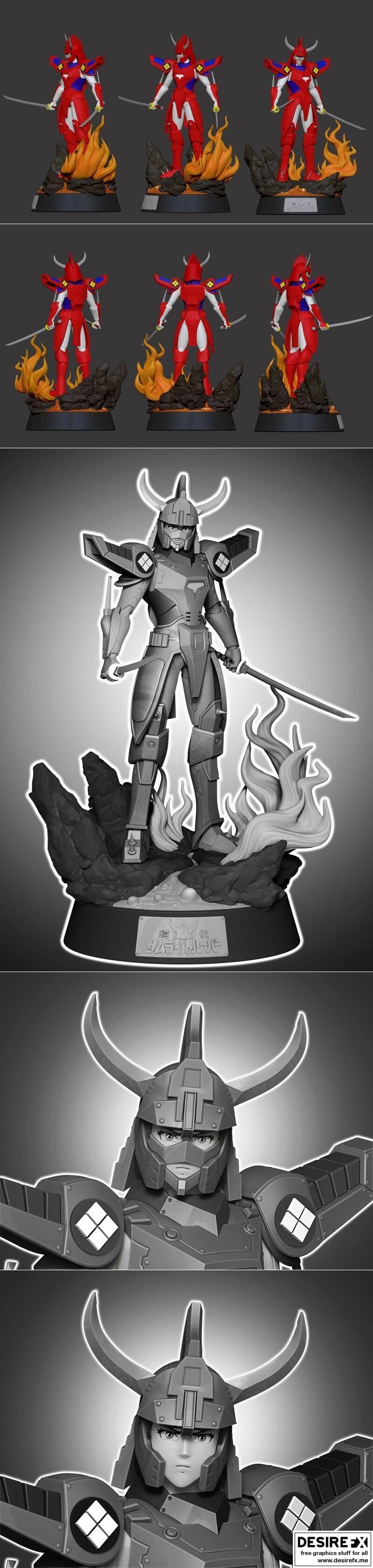 samuray warriors 3d打印模型|Samuray Warrios – 3D Print Model STL
