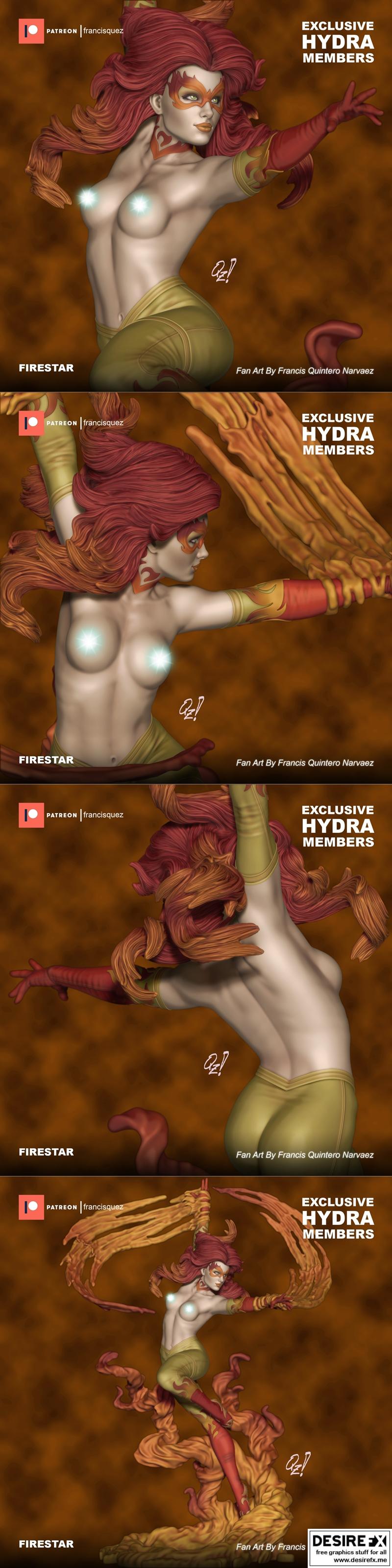 火星侠 Francis Quez 3D打印模型|Firestar by Francis Quez – 3D Print Model STL