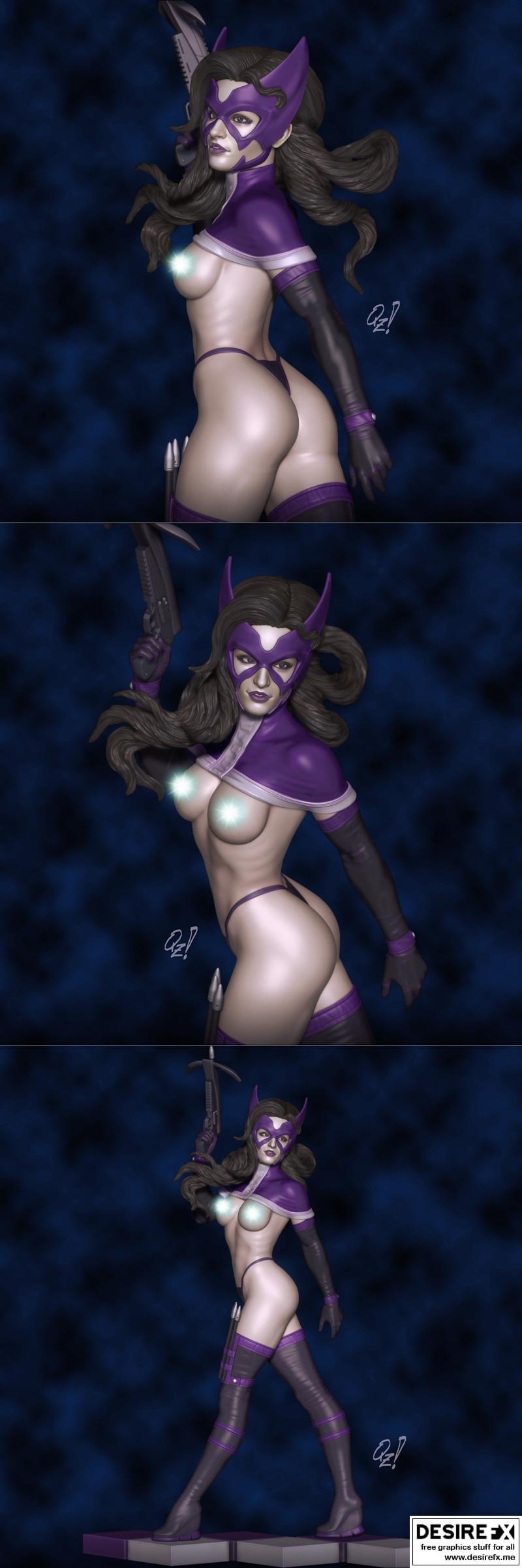 猎手女郎 Francis Quez 3D打印模型|Huntress by Francis Quez – 3D Print Model STL