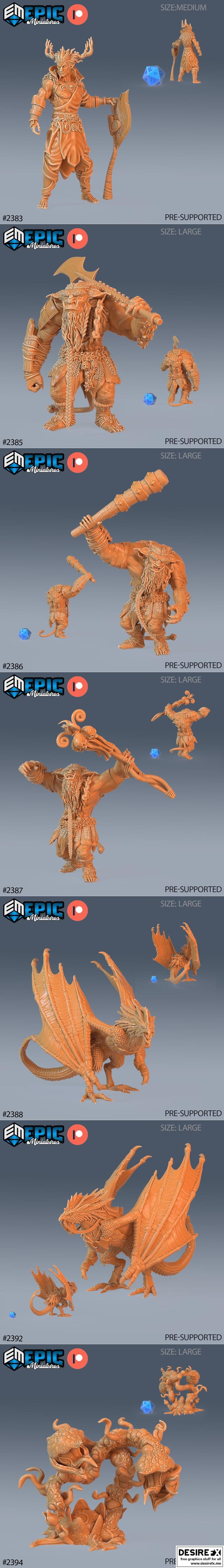 史诗迷你模型——奇境森林降临——3D打印模型STL|Epic Miniatures – Forest of Wonders incoming – 3D Print Model STL