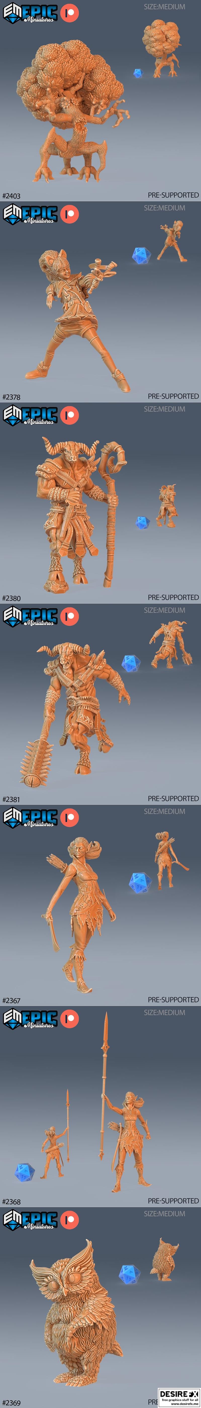 史诗迷你模型——奇境森林降临——3D打印模型STL|Epic Miniatures – Forest of Wonders incoming – 3D Print Model STL