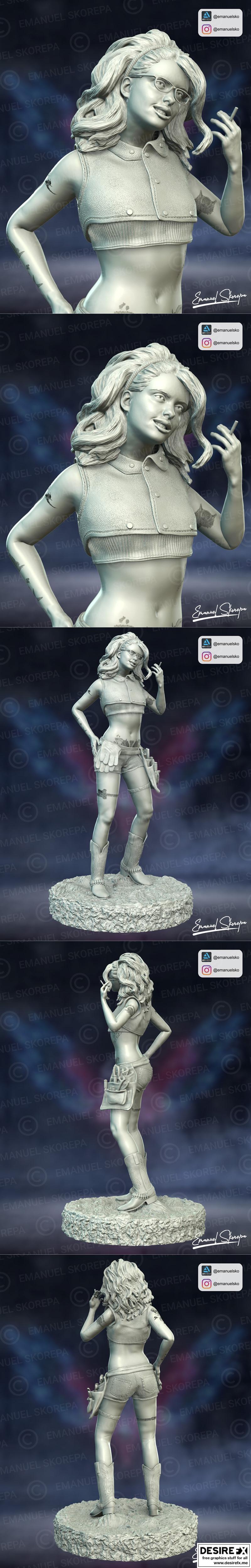 尼科 - 神鬼传奇5 - 3D打印模型|Nico – Devil May Cry 5 – 3D Print Model STL