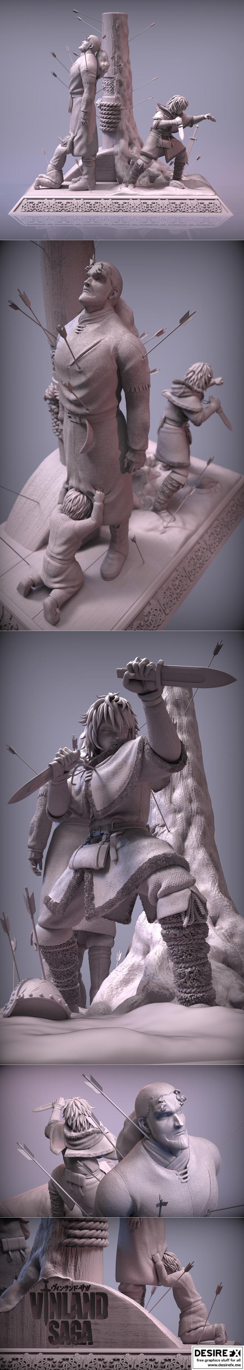 雷神索尔反派故事3D打印模型|Death of Thors Viland saga fan art – 3D Print Model STL
