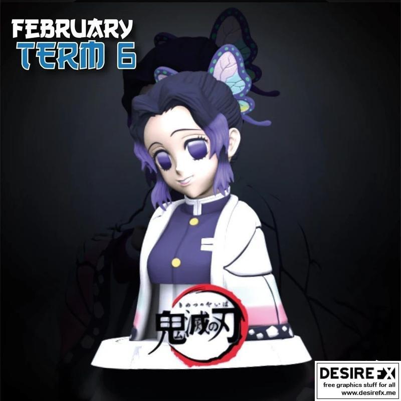 神无月鞠 3D打印模型|Shinobu Kocho Bust Sekai – 3D Print Model STL