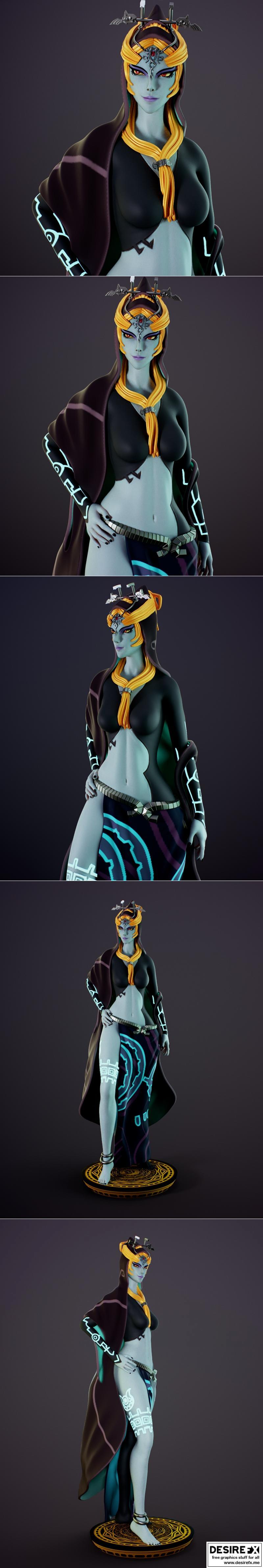 Twili与Midna 3D打印模型|Twili Midna – 3D Print Model STL