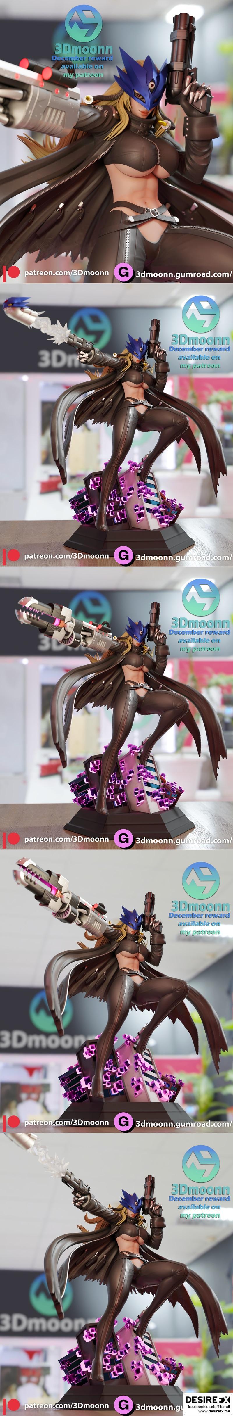 Beelstarmon 3D打印模型|Beelstarmon and NSFW and Bust – 3D Print Model STL