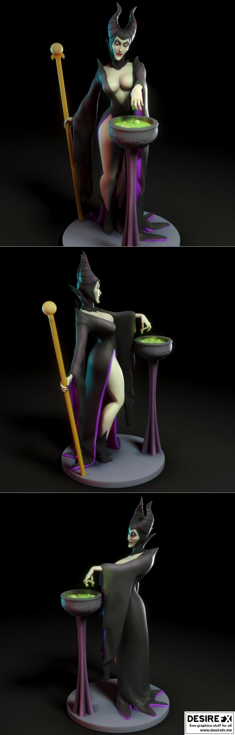 《美少女战士3D打印模型》|Maleficent – Torrida Minis – 3D Print Model STL