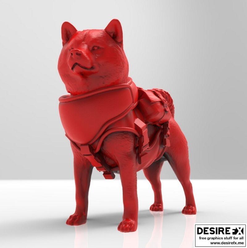 Gakou Tactic 3D打印模型：Wanko角色立体模型|Gakou Tactic – Wanko – 3D Print Model STL