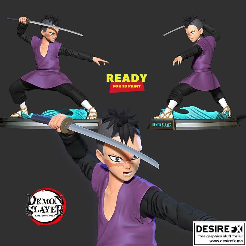 真野琴音 - GADOHOA - 魔道祖师 3D打印模型|Genya Shinazugawa – GADOHOA – DEMON SLAYER – 3D Print Model STL