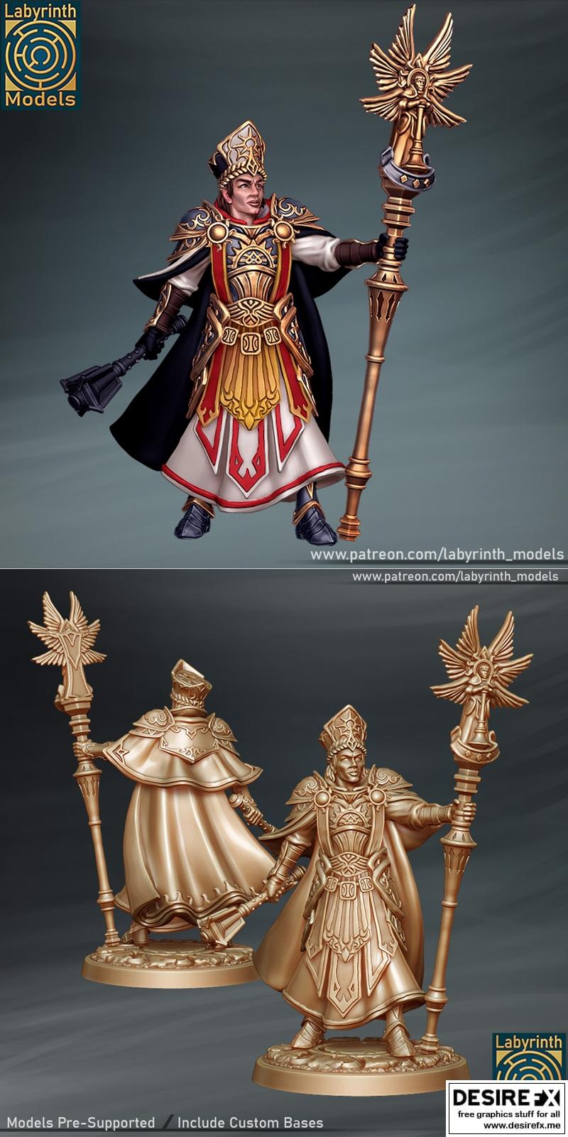 盔甲红衣主教——3D打印模型|Cardinal in Armor – 3D Print Model STL