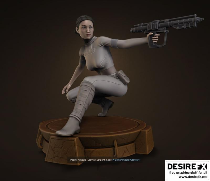 帕德梅·阿米达拉 3D打印模型|Padme Amidala – Starwars – 3D Print Model STL