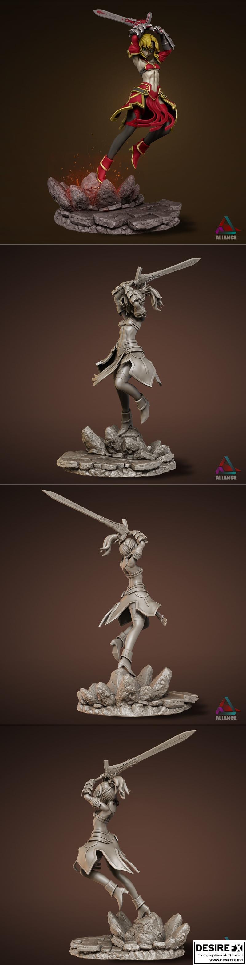 莫德雷德命运异端——3D打印模型|Mordred Fate Apocrypha – 3D Print Model STL