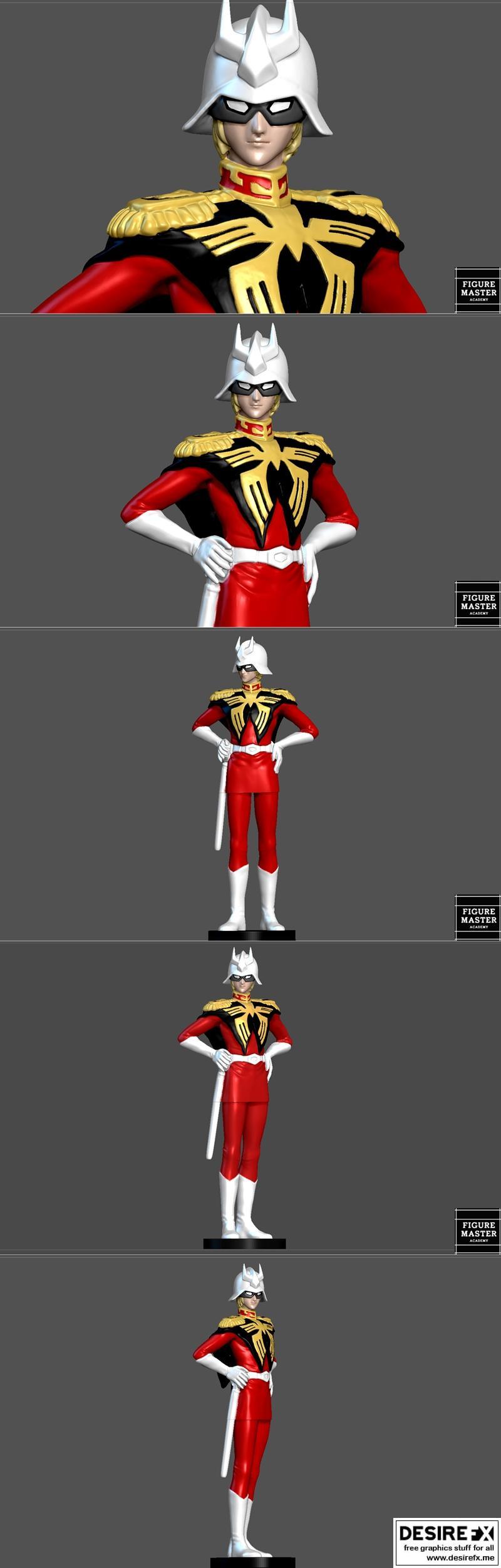 高达扎古纳布 – 3D打印模型|Gundam Char Aznable – 3D Print Model STL