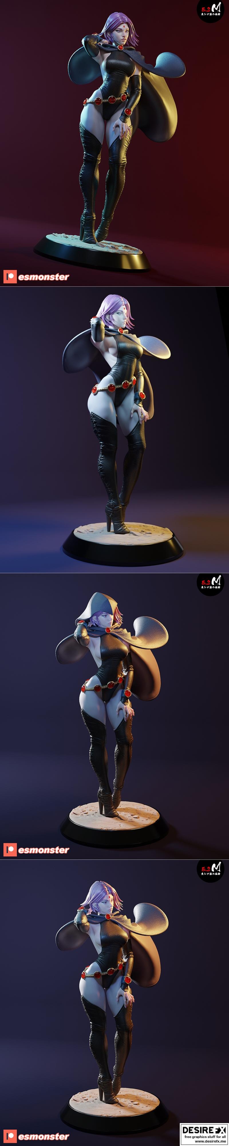 Raven - E.S怪物 - 3D打印模型|Raven – E.S Monster – 3D Print Model STL