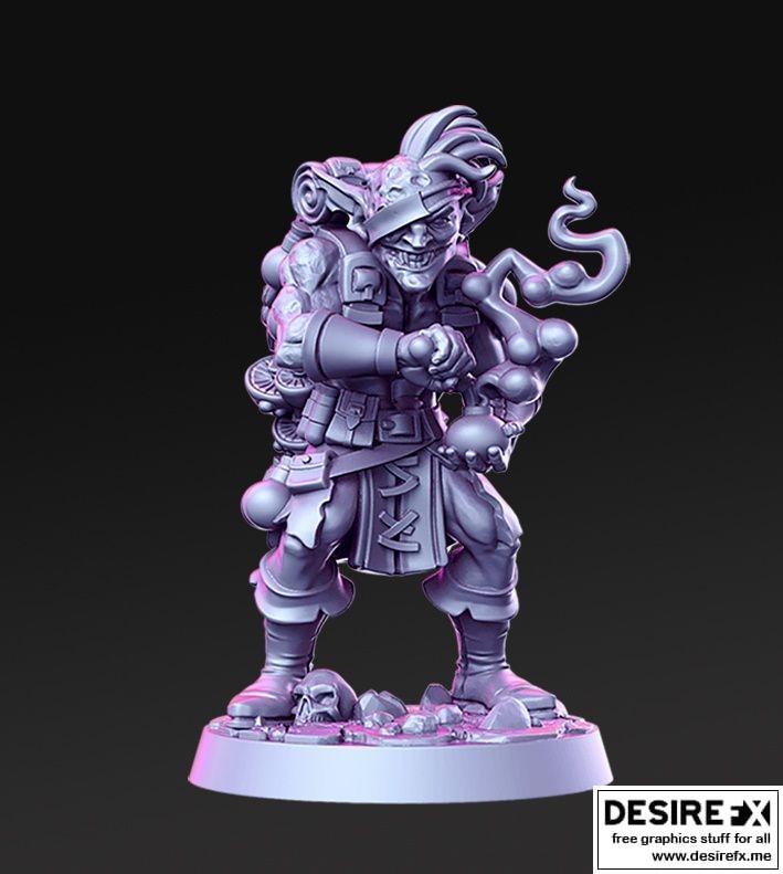 Baznazz – 3D打印模型：动漫游戏角色造型|Baznazz – 3D Print Model STL