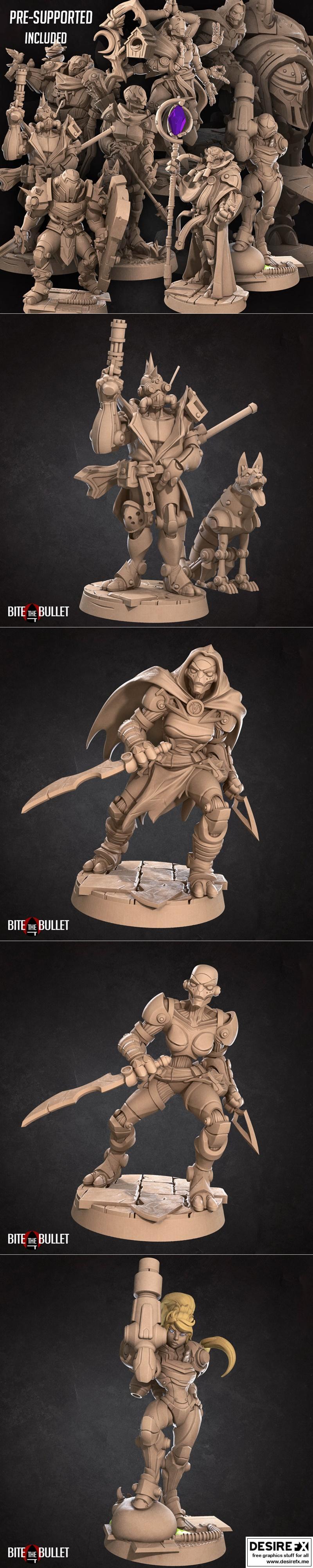 战锤forge 武器铸造 3D打印模型|Bite the Bullet – Warforged October 2022 – 3D Print Model STL