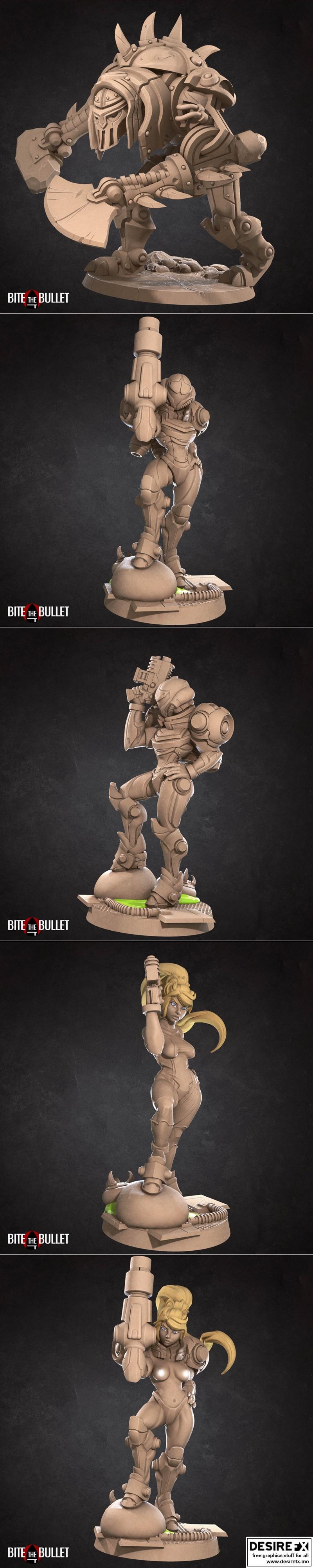 战锤forge 武器铸造 3D打印模型|Bite the Bullet – Warforged October 2022 – 3D Print Model STL