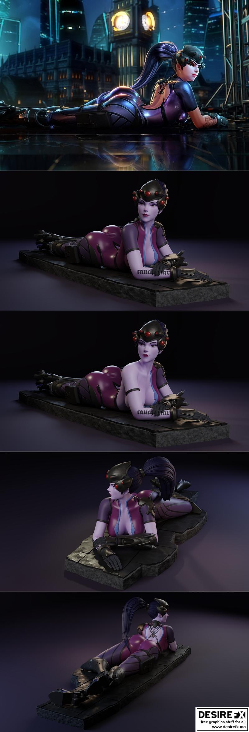守望先锋-女武神-3D打印模型|Overwatch – Widowmaker – 3D Print Model STL