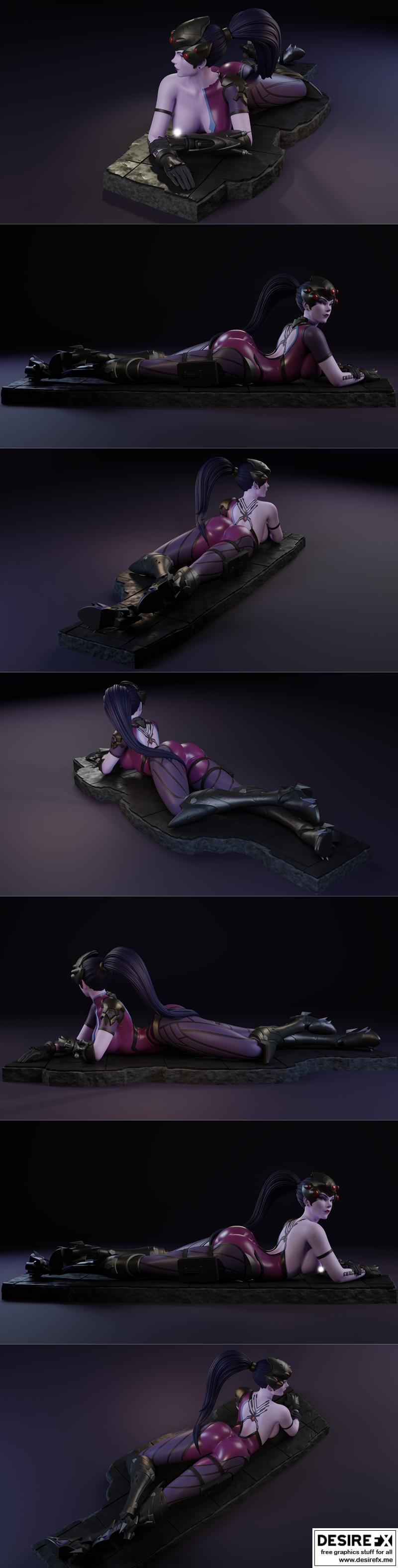 守望先锋-女武神-3D打印模型|Overwatch – Widowmaker – 3D Print Model STL
