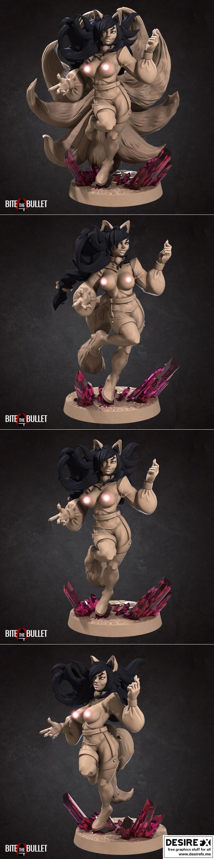 咬牙前行——狐族少女（人类）3D打印模型|Bite the Bullet – the Foxfolk Maid (Human) – 3D Print Model STL