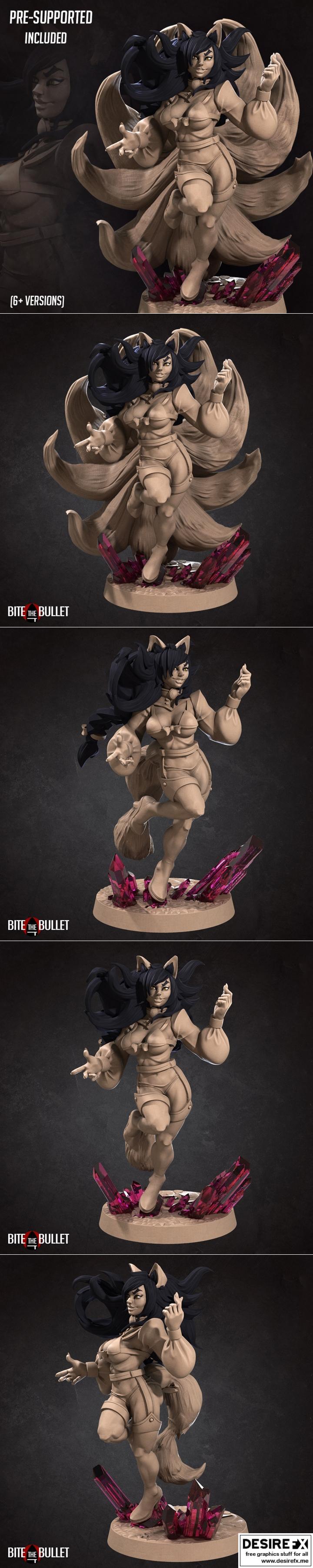 咬牙前行——狐族少女（人类）3D打印模型|Bite the Bullet – the Foxfolk Maid (Human) – 3D Print Model STL