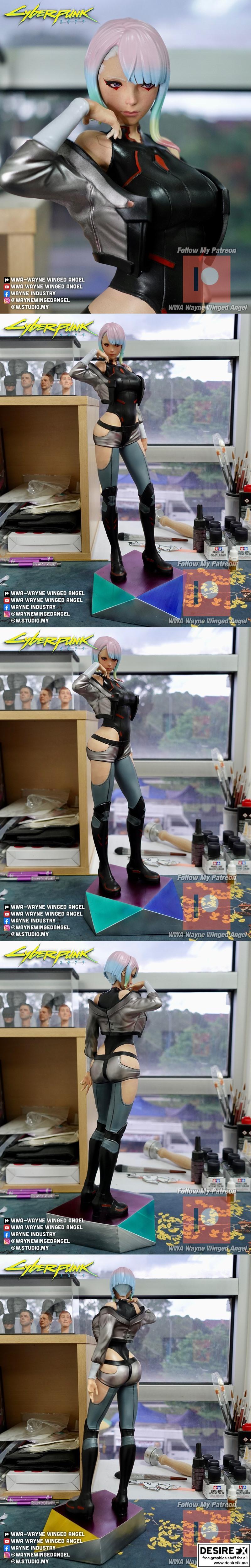 赛博朋克2077 边缘行者 3D打印模型|Lucy Cyberpunk 2077 Edgerunner – 3D Print Model STL