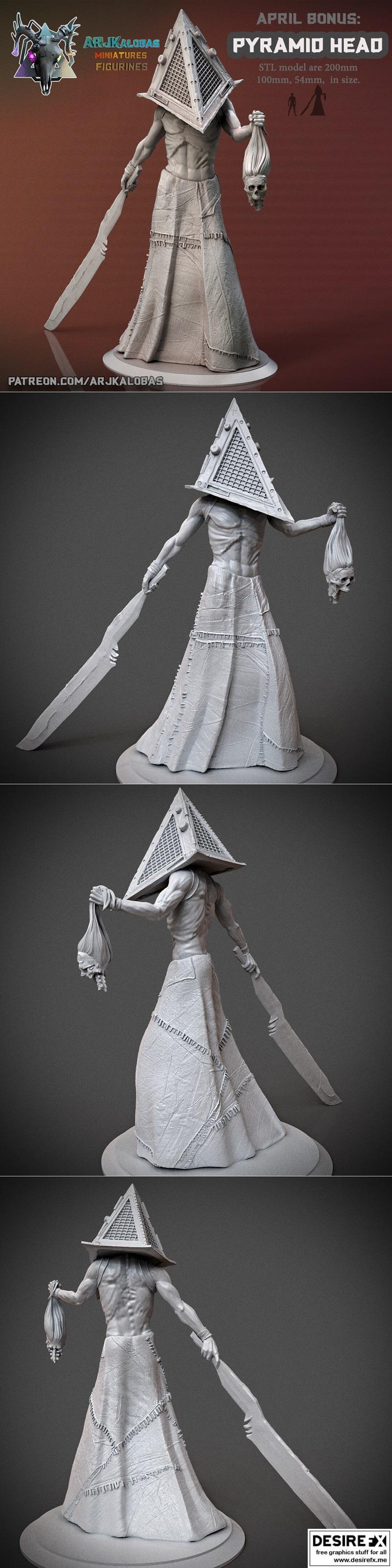 ARJKalobas 金字塔头 3D打印模型|ARJKalobas – Pyramid Head – 3D Print Model STL