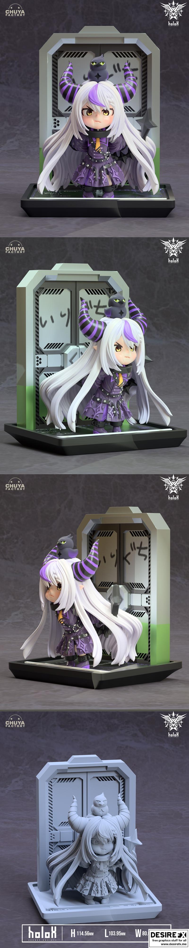 LaPlus 黑暗 3D打印模型|LaPlus Darkness – 3D Print Model STL