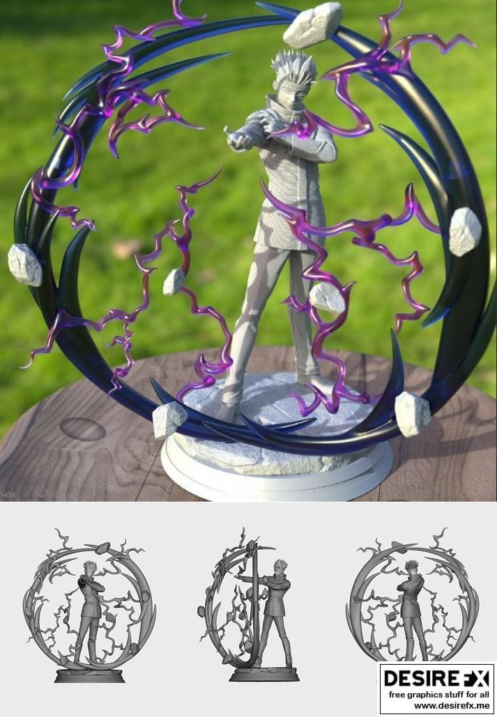 Gojo 3D打印模型|Gojo my Animate Hero – 3D Print Model STL