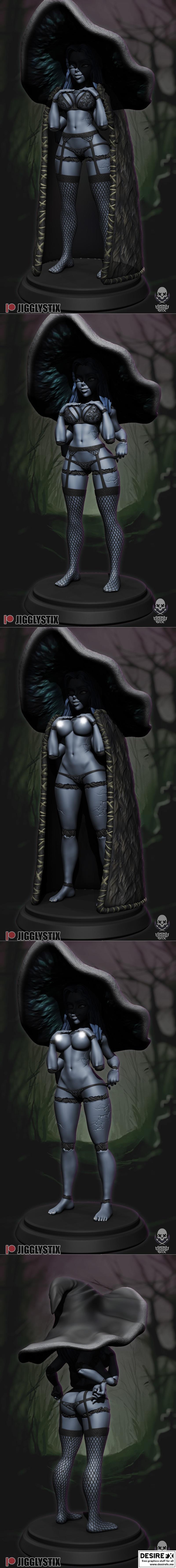 Ranni - Jigglystix 模型 3D打印雕塑|Ranni – Jigglystix Pin-up Factory – 3D Print Model STL