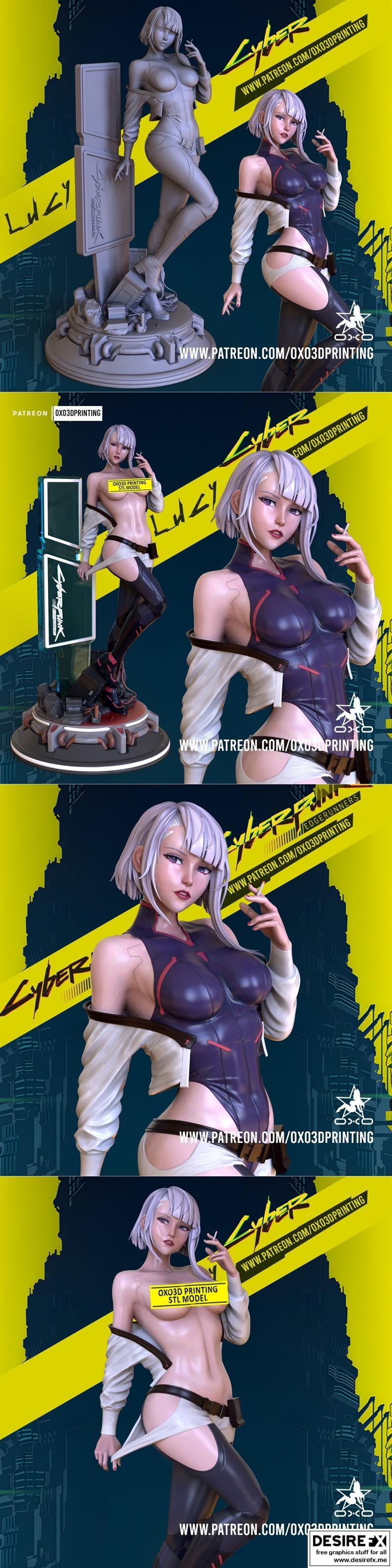 赛博朋克边缘跑者 Lucy 3D打印模型|Lucy – CyberPunk Edge Runners (November 2022) – 3D Print Model STL