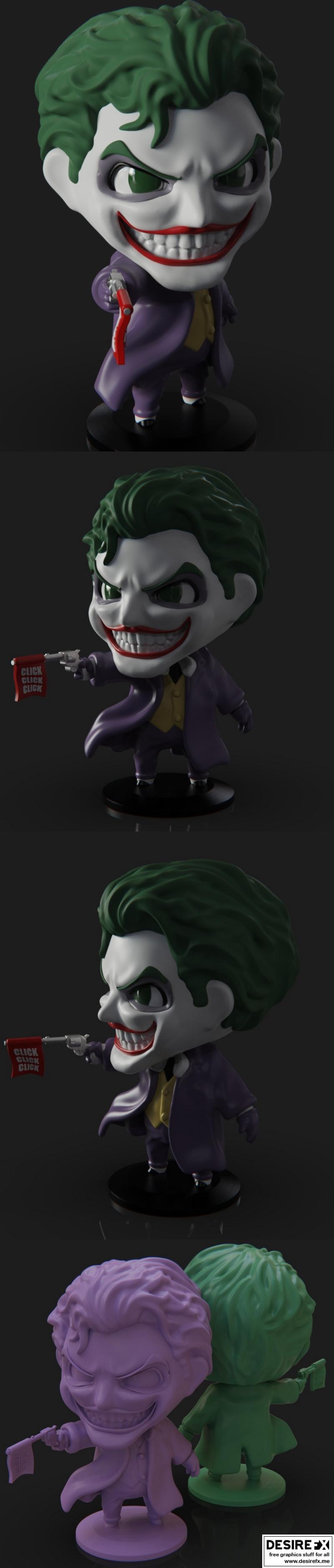 PlaKit Joker – 3D打印模型：小丑角色雕塑|PlaKit Joker – 3D Print Model STL
