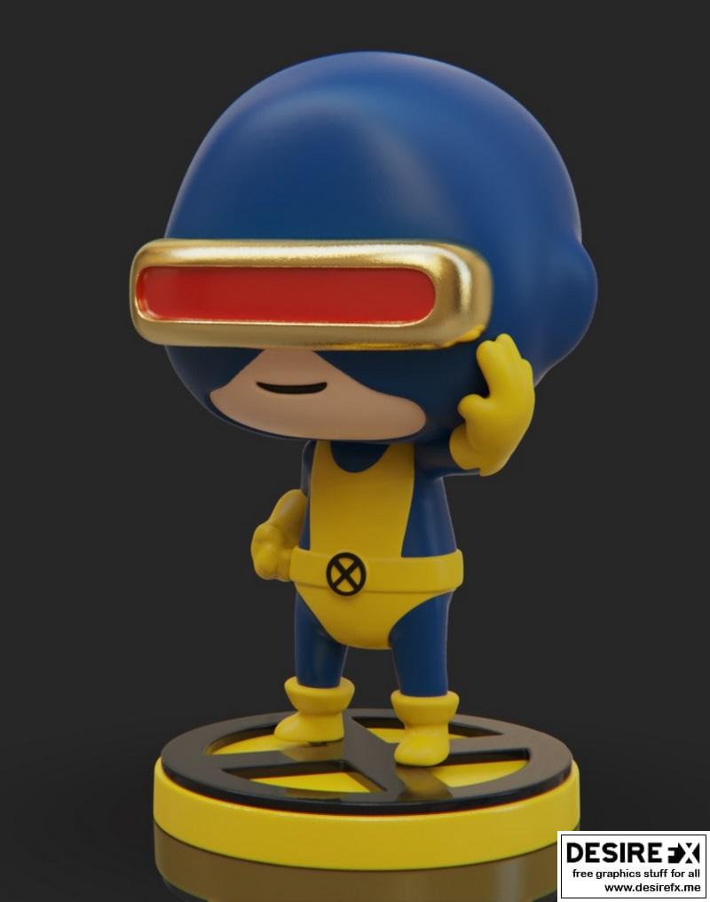 PlaKit X战警 炼金术士 3D打印模型|PlaKit The X-Men – Cyclops – 3D Print Model STL
