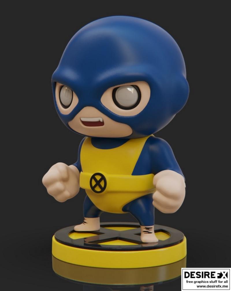 PlaKit X战警 Beast 3D打印模型|PlaKit The X-Men – Beast – 3D Print Model STL