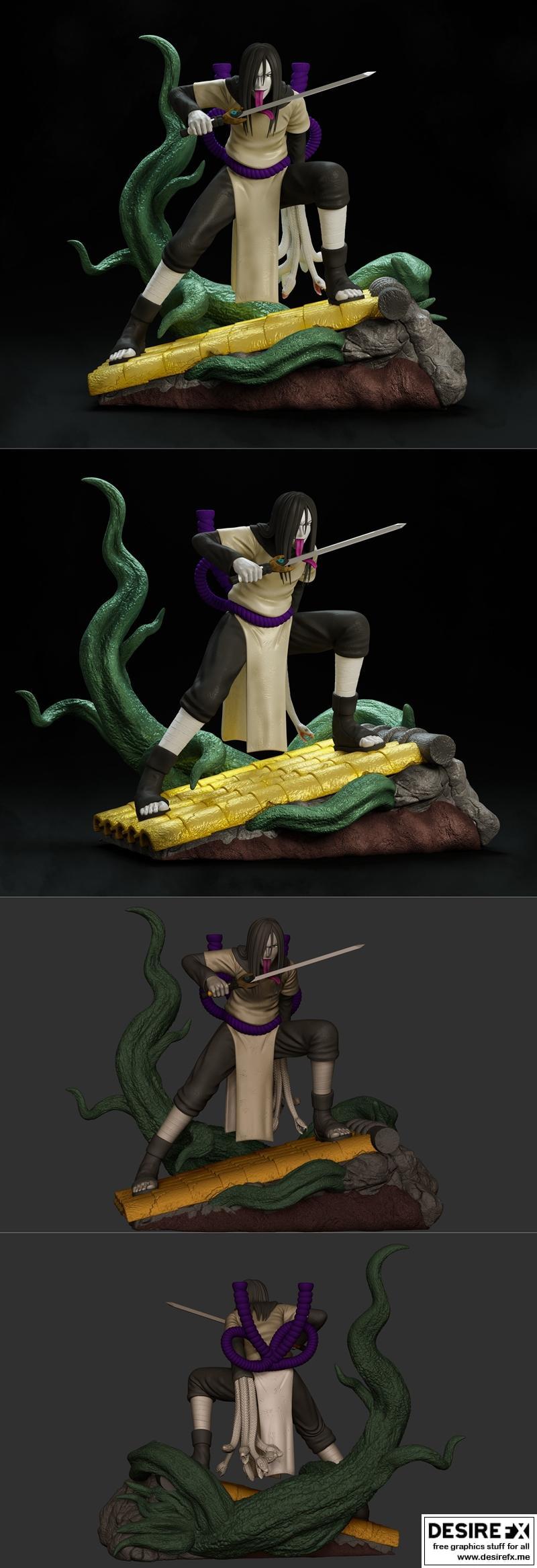 奥罗恰慕 - 3D打印模型|Orochimaru – 3D Print Model STL
