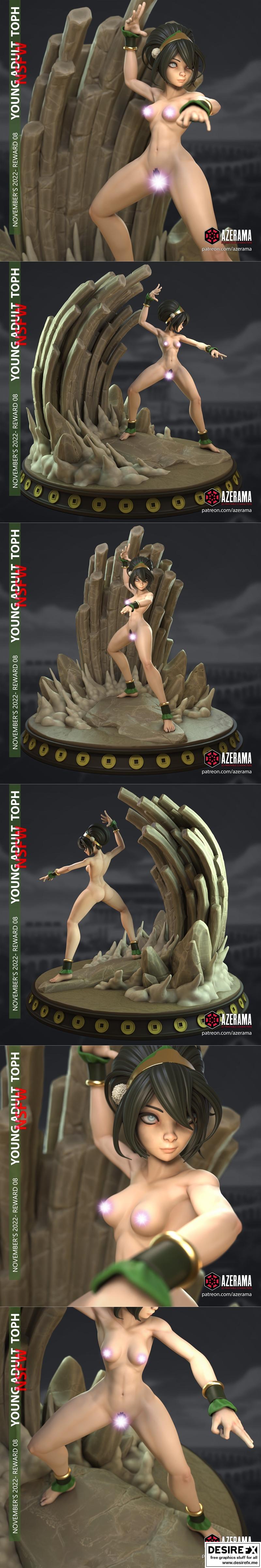 《宝可梦拓普 3D打印模型》|Young Adult Toph – 3D Print Model STL