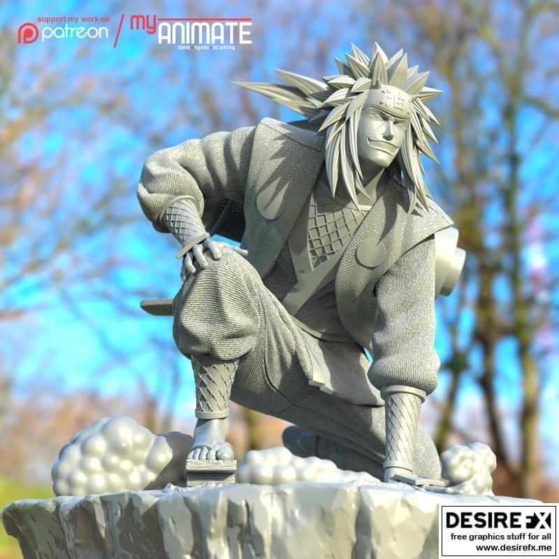 日漫英雄波风水门 3D打印模型 STL|Jiraiya my Animate hero – 3D Print Model STL