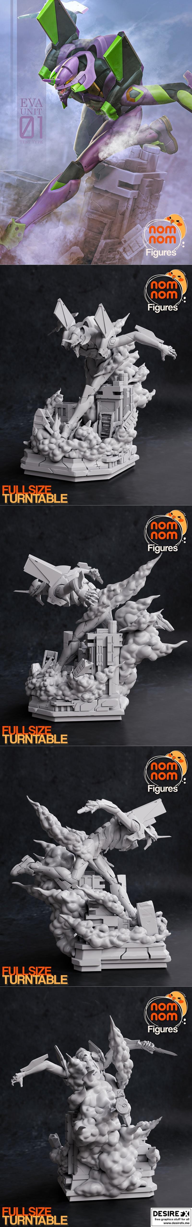 新世纪福音战士 Eva-01 3D打印模型|Eva-01 – Neon Genesis Evangelion – 3D Print Model STL