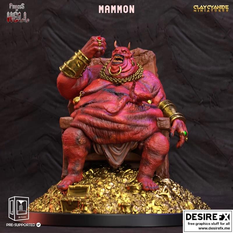 Mammon地狱王子 3D打印模型|Mammon – Princes of Hell – 3D Print Model STL