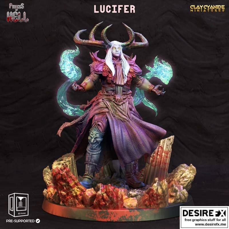 地狱之王——Lucifer 3D打印模型|Lucifer – Princes of Hell – 3D Print Model STL