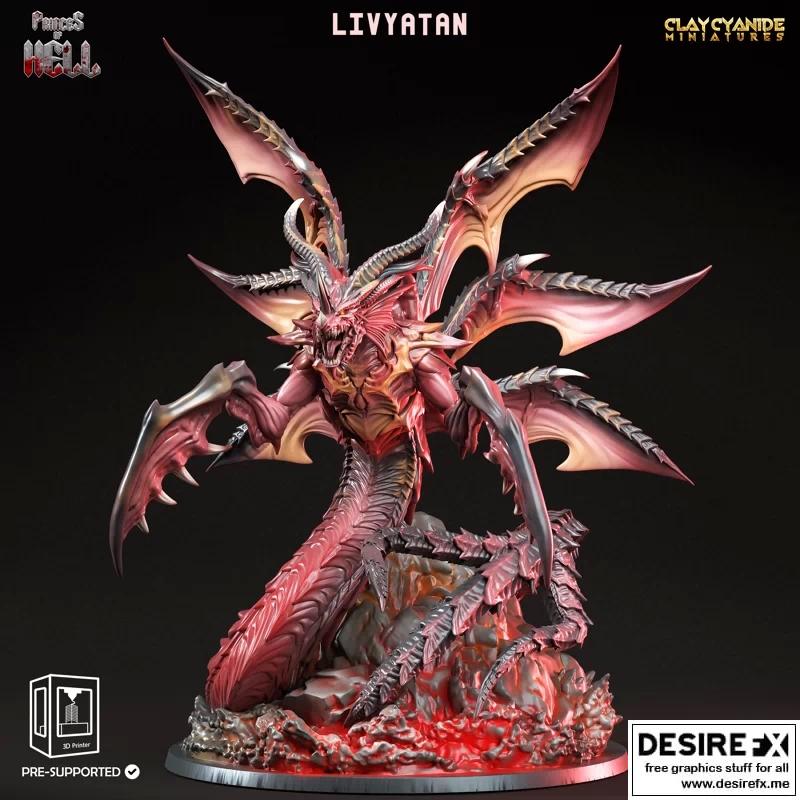 利维亚坦：地狱贵族 3D打印模型|Livyatan – Princes of Hell – 3D Print Model STL