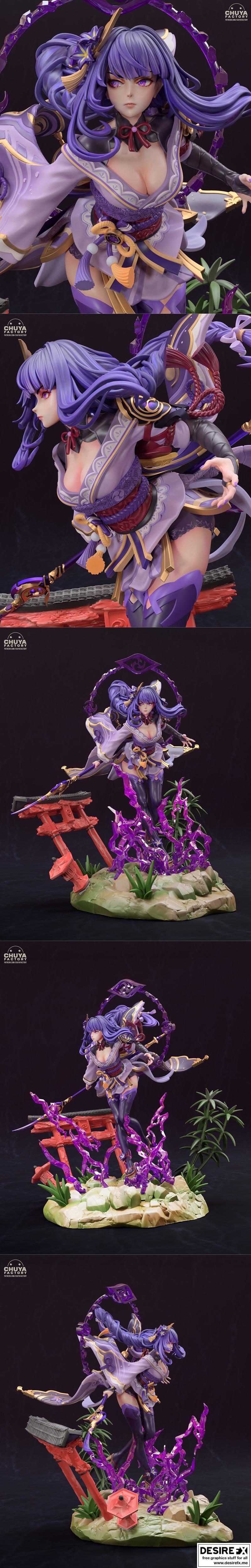 雷电将军-楚亚工厂-3D打印模型|Raiden Shogun – Chuya Factory – 3D Print Model STL