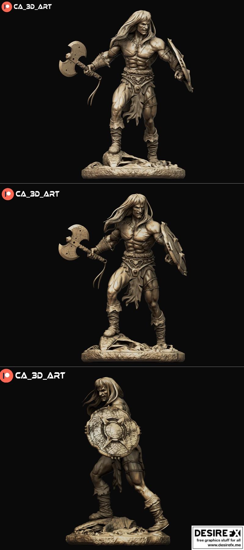 Conan 3D打印模型|Ca 3d art – Conan – 3D Print Model STL