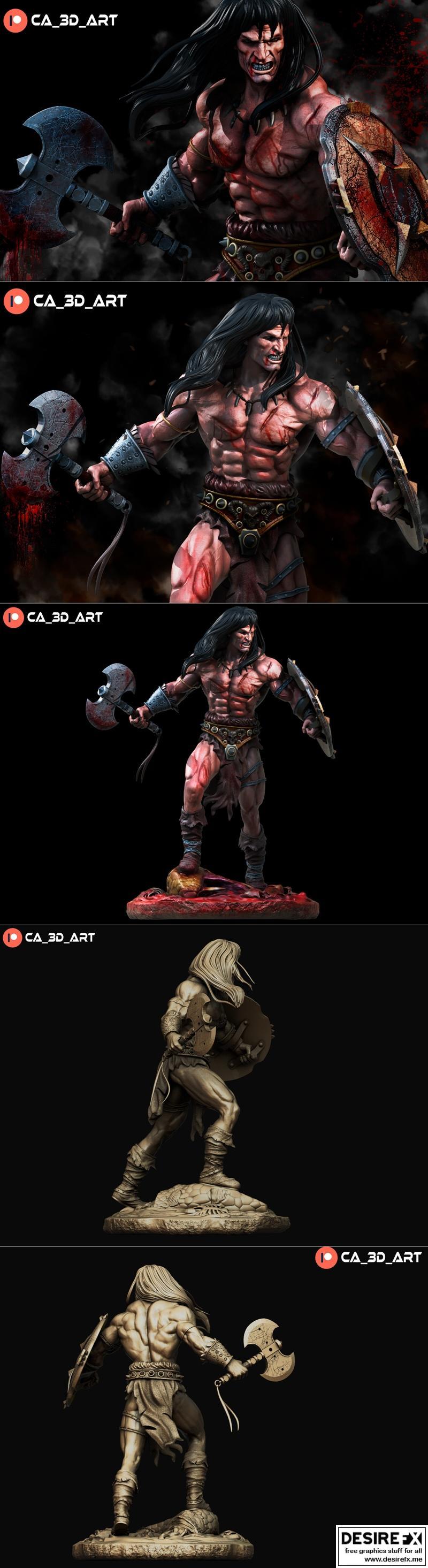Conan 3D打印模型|Ca 3d art – Conan – 3D Print Model STL