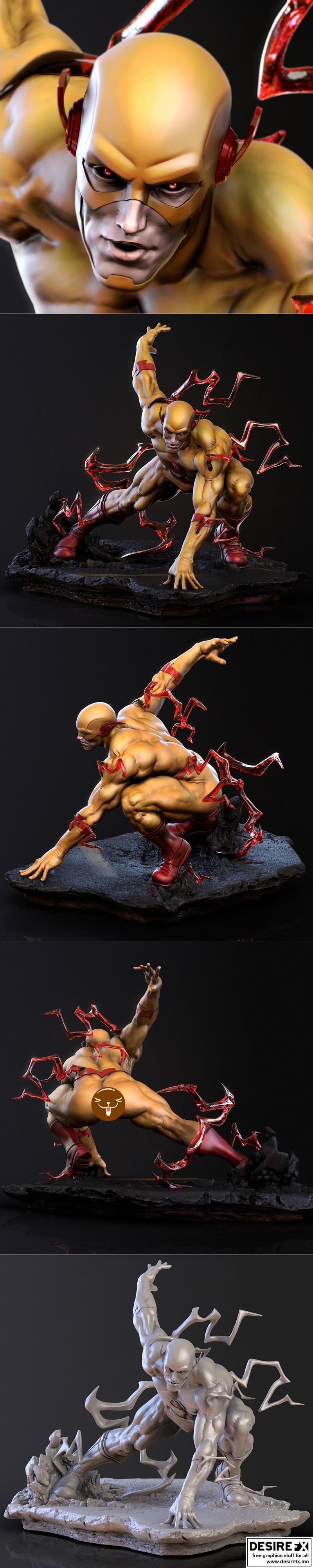 反向闪电 - 3D打印模型|Reverse flash – 3D Print Model STL