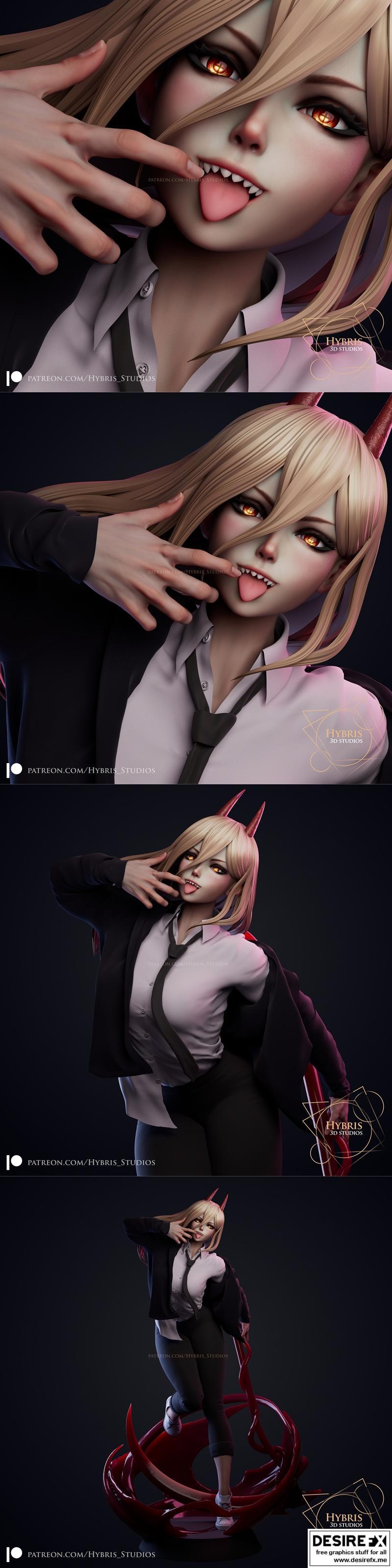 Chainsaw Man 动漫3D打印模型|Chainsaw Man – Power – 3D Print Model STL