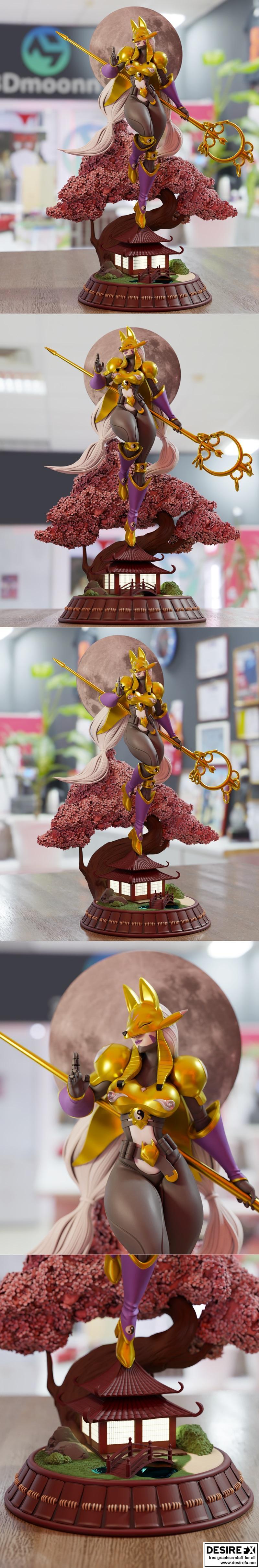 萨卡利姆兽 3D打印模型 STL|Sakuyamon – 3D Print Model STL