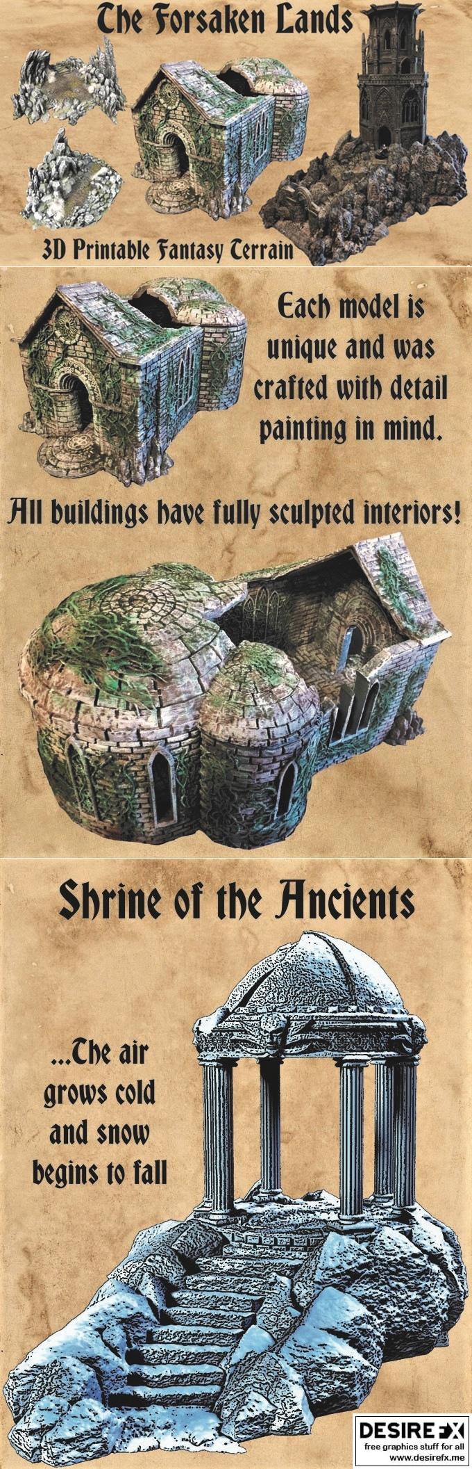 Archangel Design - 被遗忘之地 - 3D打印模型|Archangel Design – Forsaken Lands – 3D Print Model STL