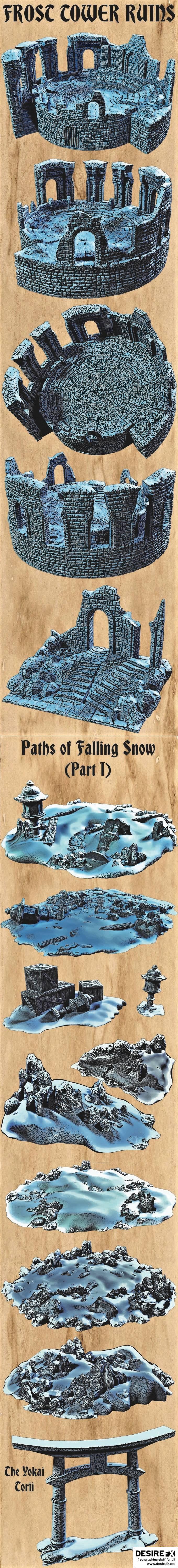 Archangel Design - 被遗忘之地 - 3D打印模型|Archangel Design – Forsaken Lands – 3D Print Model STL