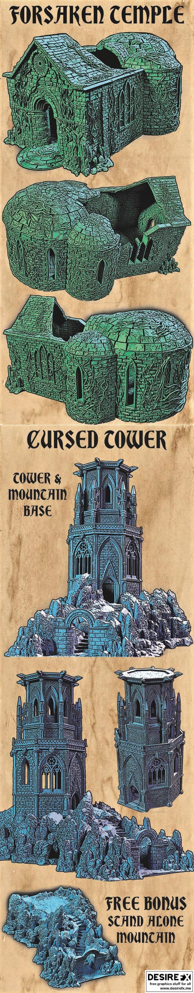 Archangel Design - 被遗忘之地 - 3D打印模型|Archangel Design – Forsaken Lands – 3D Print Model STL